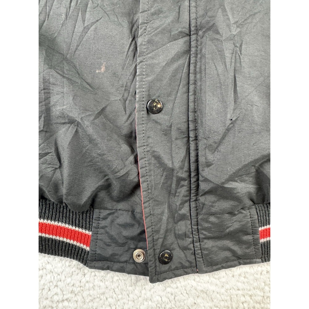 Vtg 1990's Chicago Bulls Starter Jacket Parka NBA Michael Jordan Men 2XL Read - Picture 7 of 13